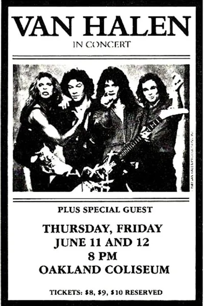 Van Halen: Oakland, CA @ Oakland Arena 1981