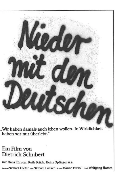 Nieder mit den Deutschen